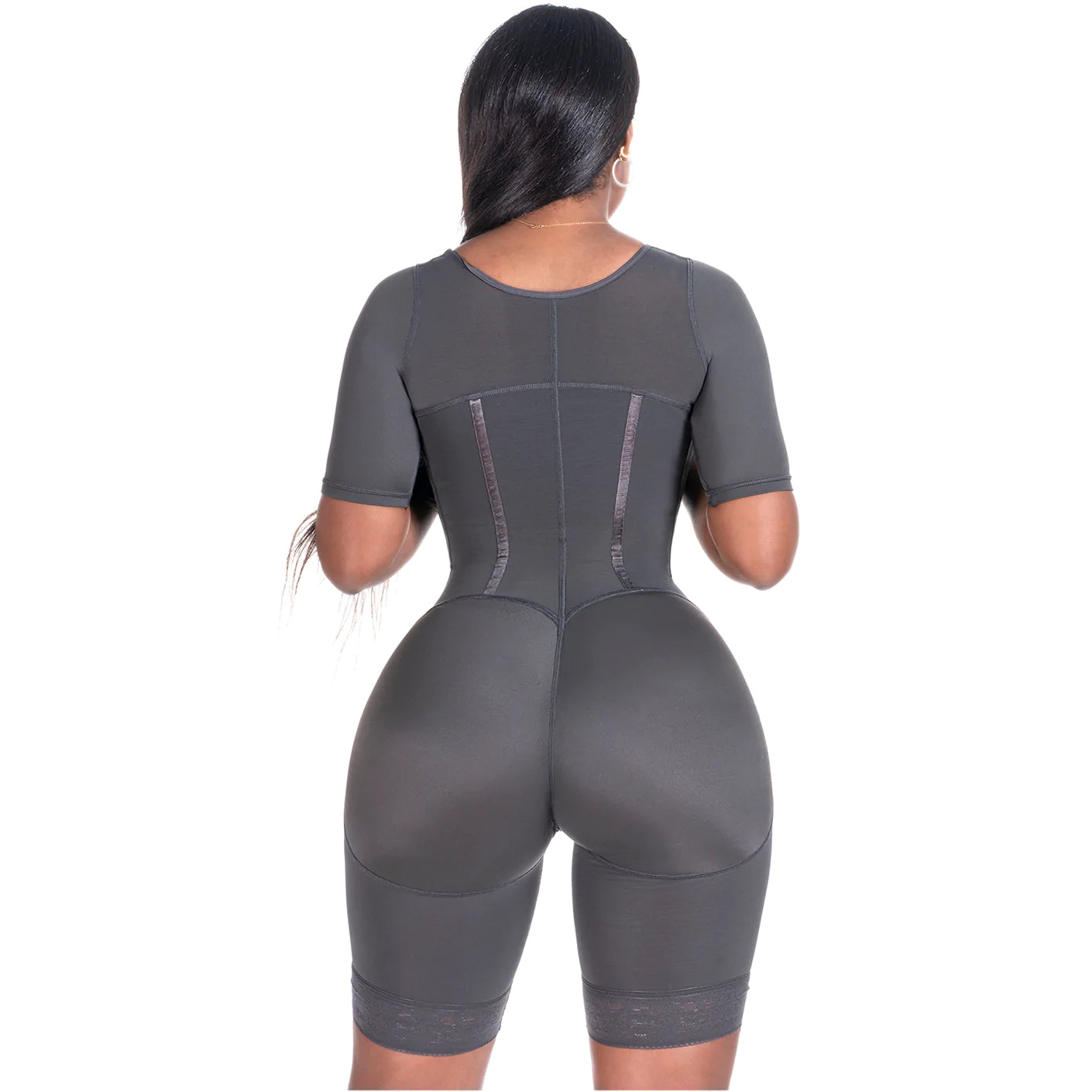 Curvy Divas 0938BF | Colombian Compression Garment for Women | Post Surgery Use | With Sleeves and Built-in Bra