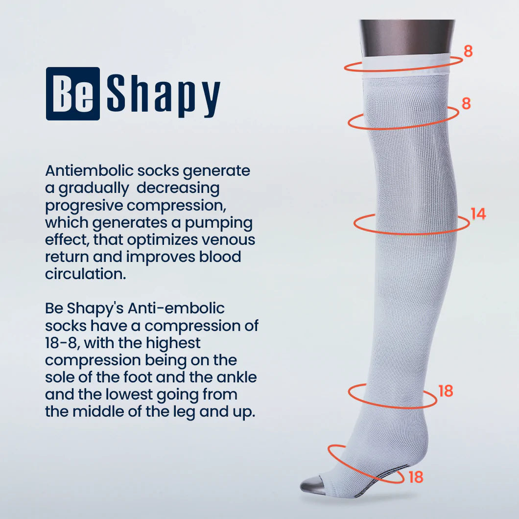 Be Shapy Anti Embolism Compression Stockings Over the Knees